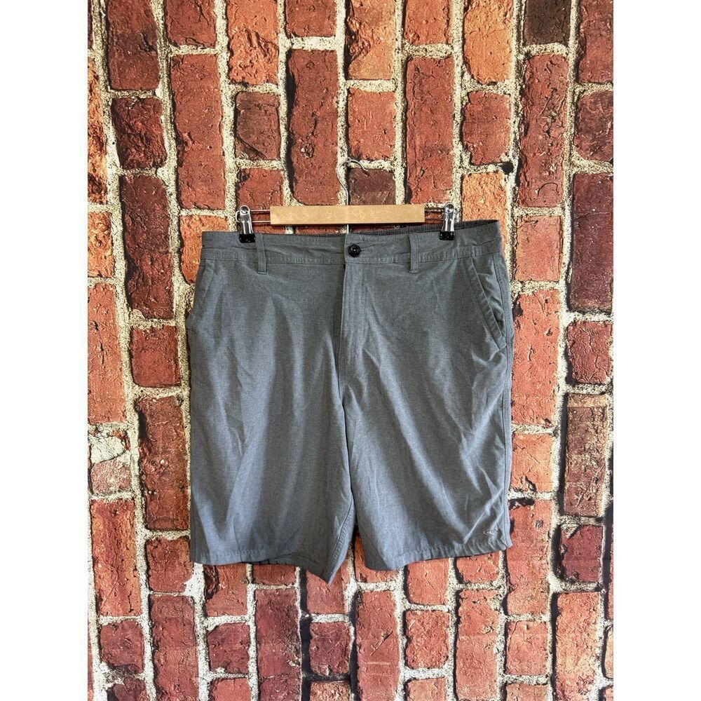 Oneill Mens Gray Chino Hybrid Shorts Size 34